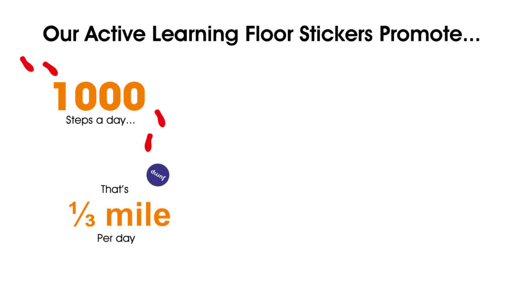 Sensory Path – Spin, Hop, Jump, Walk with Footprints Stickers